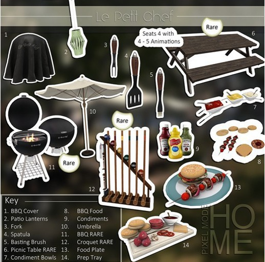 [PM]Pixel Mode - Le Petit Chef - PIcnic Table RARE