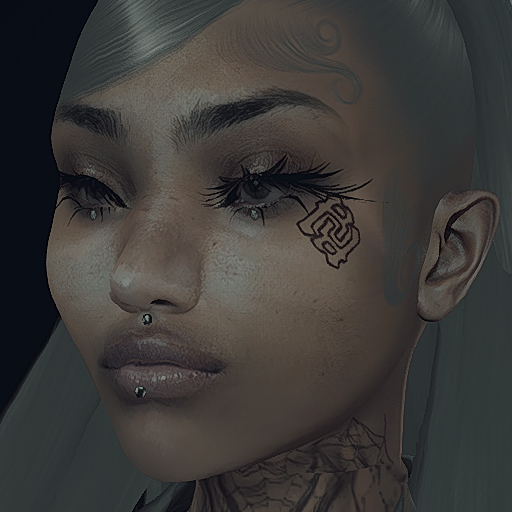 REALLY RICH LEFT FACE TATTOO