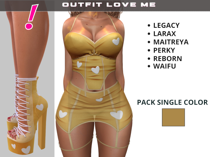 [DressUp!] Outfit Love Me_Single Pack (Golden)