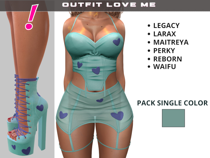 [DressUp!] Outfit Love Me_Single Pack (Green)