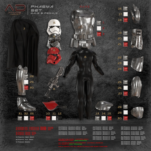 [AD] - Phasma SET - All Bodies and Colors Complete set