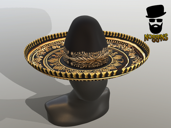 Sombrero - Black & Gold