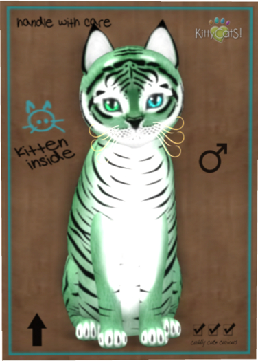 KittyCatS Box - Tiger! - Dusky Green