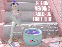 Potion Vending Cauldron Light Blue UwU Kawaii Store