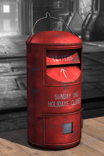 {Unflat Stuff} Post box