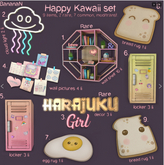 9. BananaN. Happy Kawaii Decor Set bread rug 2