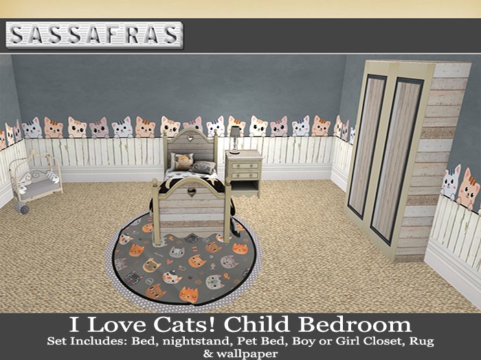I Love Cats! Child/Teen Bedroom