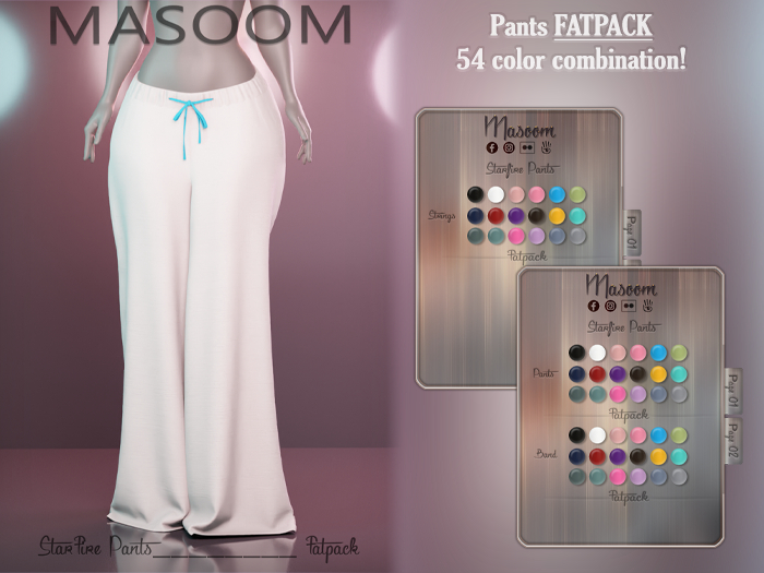 [[ Masoom ]] Starfire Pants - FATPACK