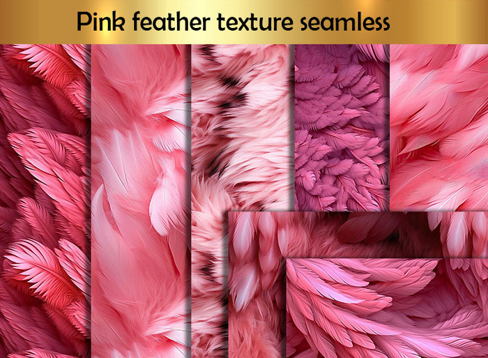 Pink feather full perm texture
