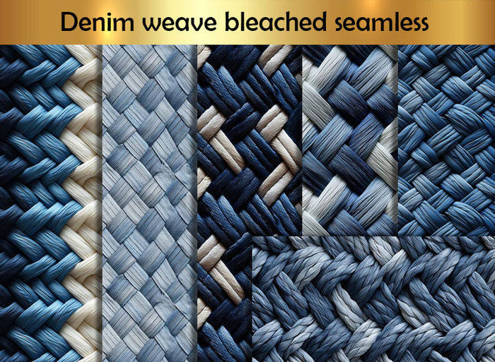 Denim weave bleached seamless A