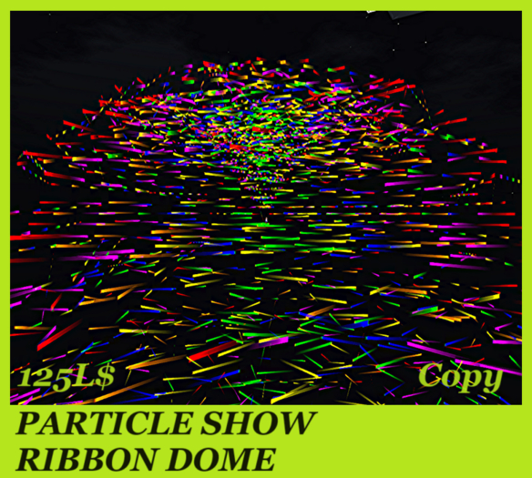 PARTICLE SHOW RIBBON DOME