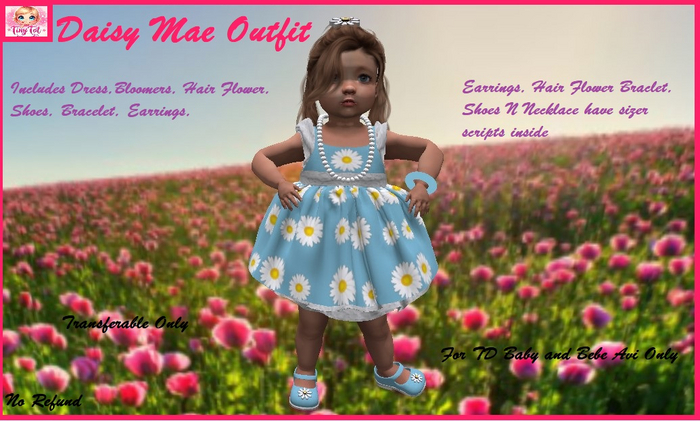 TTV Daisy Mae Outfit TD Baby N Bebe