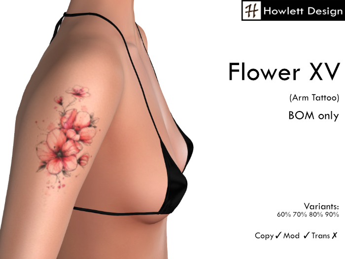 [HDesign] Flower XV (Arm Tattoo)