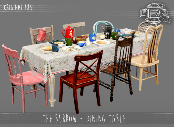 -DRD- The Burrow - Dining Set