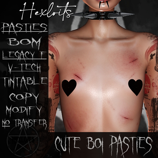Cute Boi Pasties - Tintable