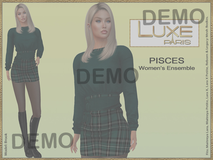 LUXE Paris DEMO PISCES Womens Ensemble