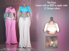 [[ Masoom ]] Starfire Top - Ivory