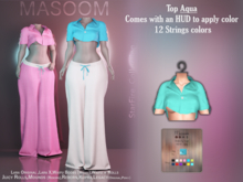 [[ Masoom ]] Starfire Top - Aqua