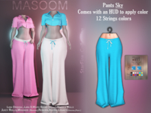 [[ Masoom ]] Starfire Pants - Sky