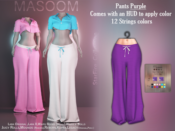 [[ Masoom ]] Starfire Pants - Purple