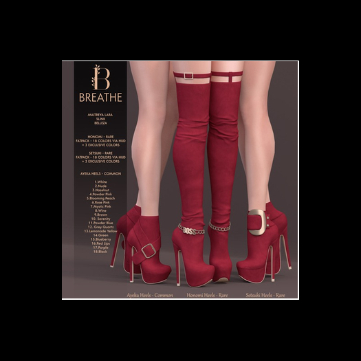 [BREATHE]-Ayeka Heels-Blooming Peach-M.Lara