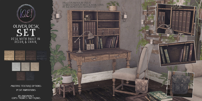 [QE Home] Oliver Desk Set