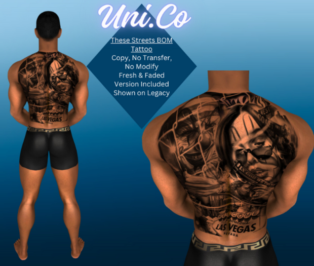 Uni.Co // These Streets  BOM Back Tattoo
