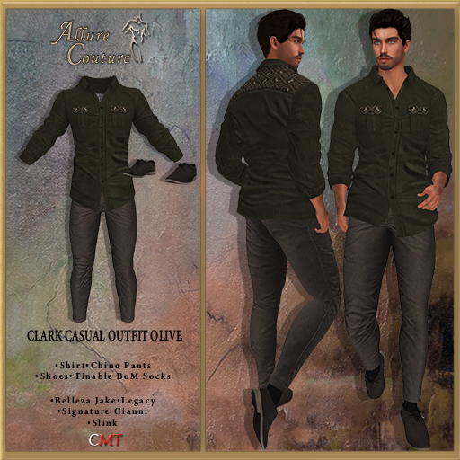 Clark Casual Outfit Olive (Add Me)