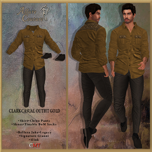 Clark Casual Outfit Gold (Add Me)