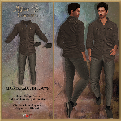 Clark Casual Outfit Brown (Add Me)