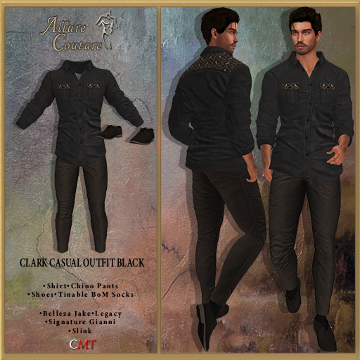 Clark Casual Outfit Black (Add Me)
