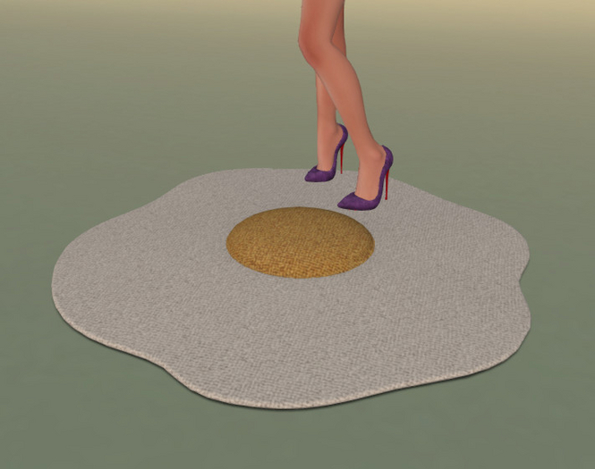 Fried Egg Rug {mesh}