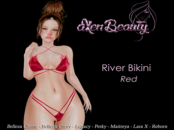 aX: River Bikini Red