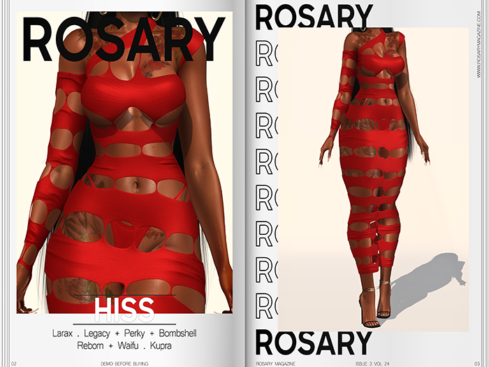 Rosary. Hiss . Red