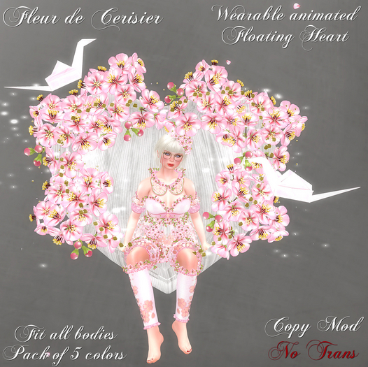 * Fleur de Cerisier * Floating Heart *