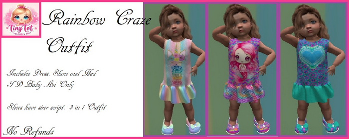 TTV Rainbow Craze Outfit TD Baby