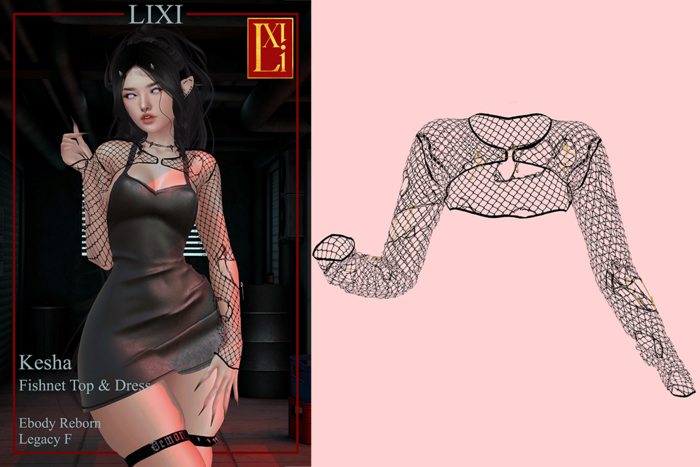 Lixi - Kesha Fishnet Top - FATPACK