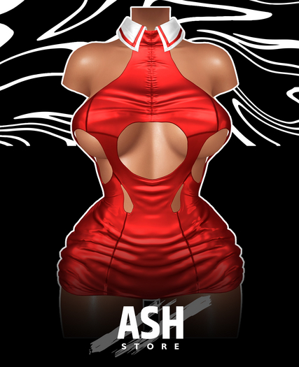 ASH. ACCANE Dress -RED