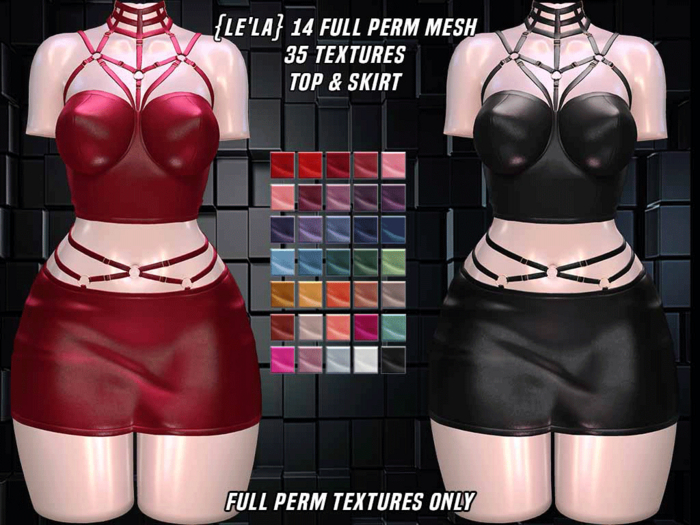 {Le'La} 14 Full Perm Mesh Textures Pack 1