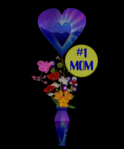 G * #1 Mom Bouquet Blue