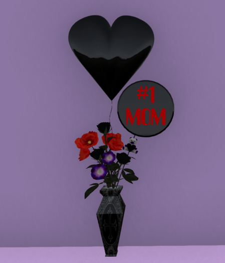 G * #1 Mom Bouquet Gothic