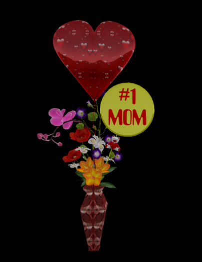 G * #1 Mom Bouquet Red