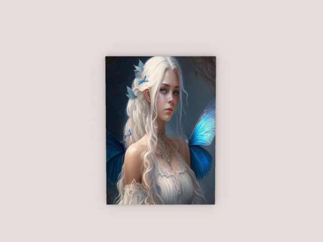 Frame Girl with_butterflies