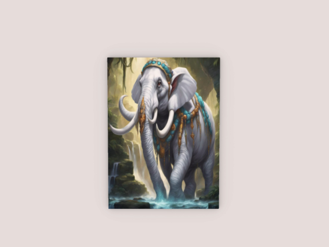 Frame Elephant White