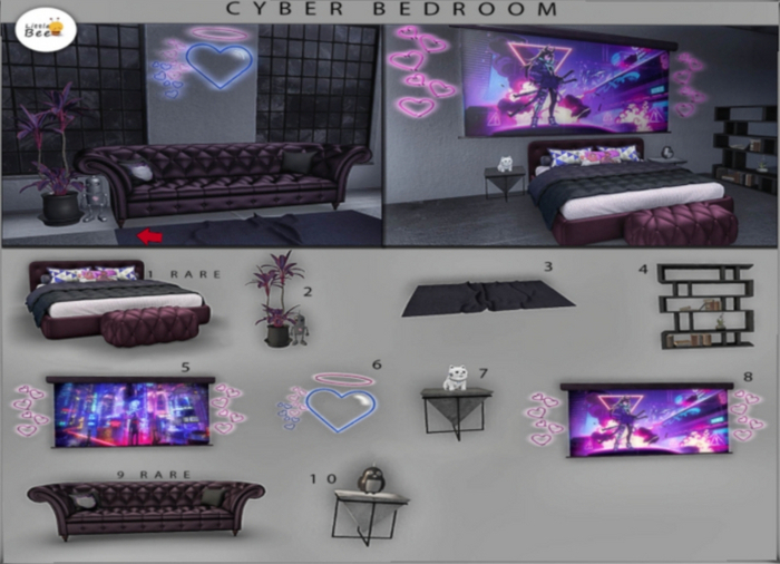 01 Little Bee - Cyber Bedroom RARE