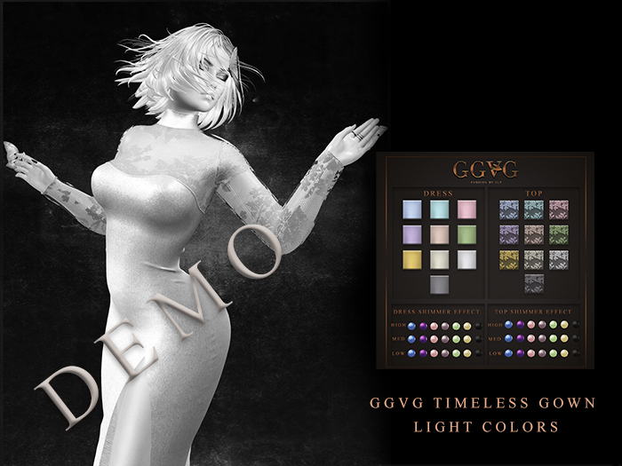 GGVG TIMELESS GOWN LACE LIGHT COLORS [DEMO]