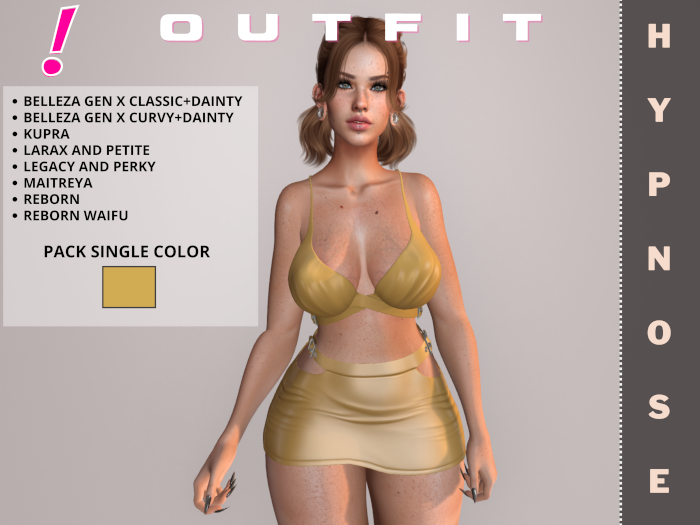 [DressUp!] Outfit Hypnose - Pack Single Color  (Yellow)