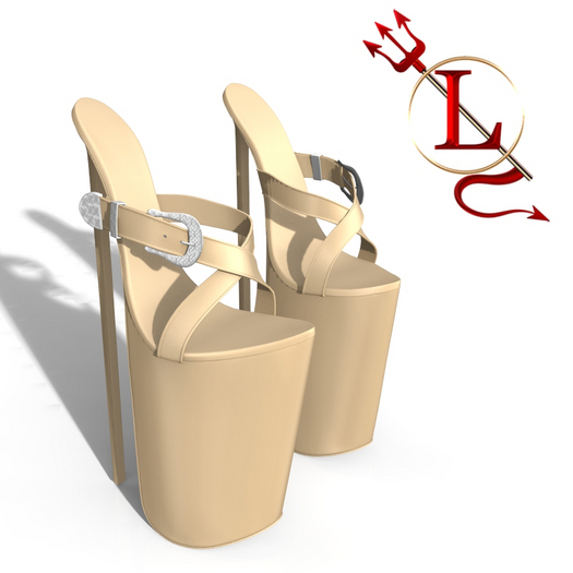 Beige Martini Heels