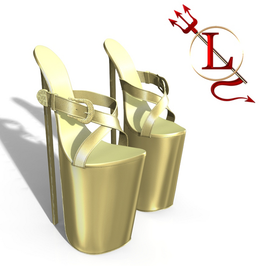 Gold Martini Heels