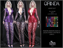❤️, Orinda , Lace and Satin Ladies Suit, Pants, Blazer,Jacket, 70+ Colors,Plus FX Hud